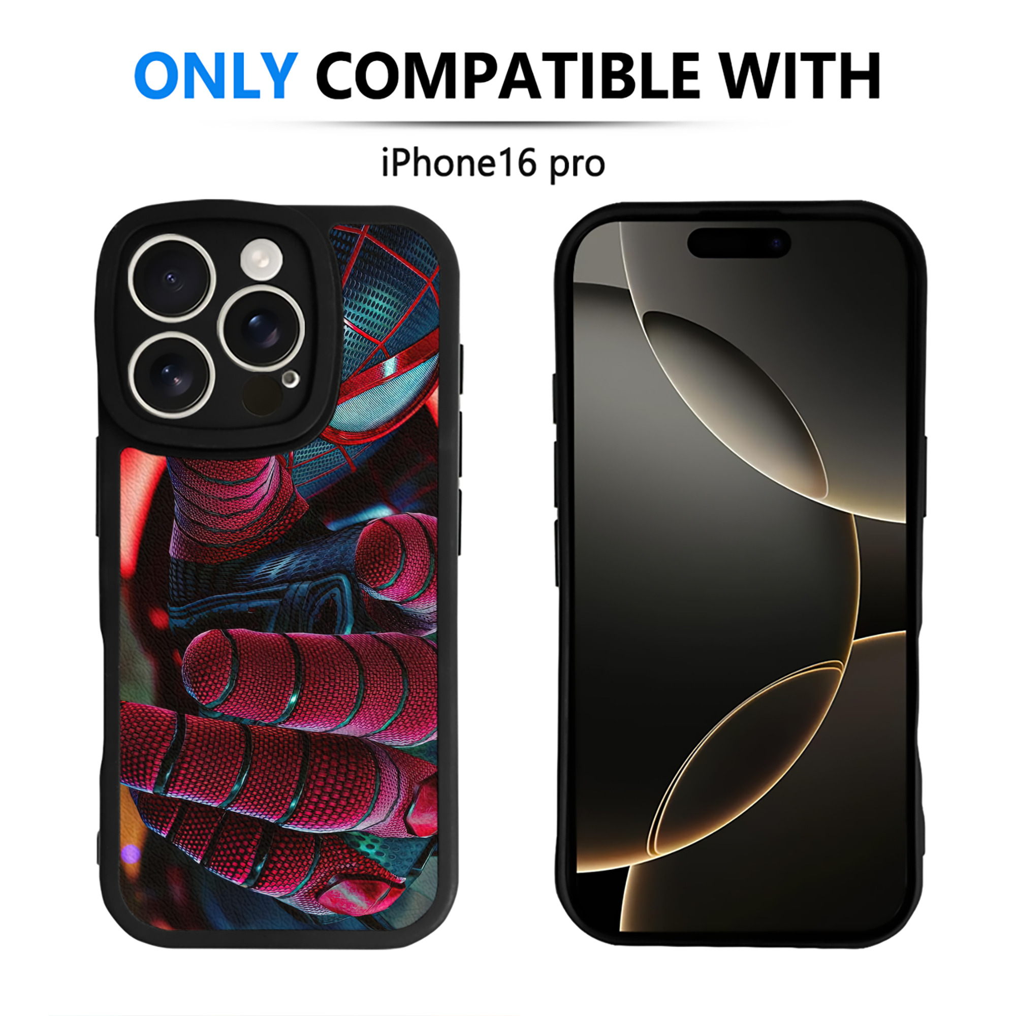 Spider Man スパイダーマン 【iPhone 16シリーズ対応】シリコンスマホケース（レザー調） 材質：シリコン
